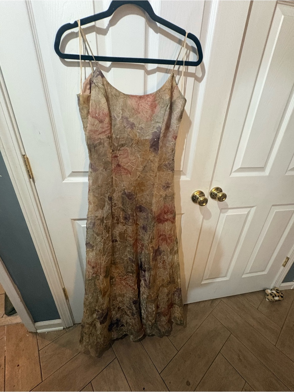 Vintage Mike Benet formal gown in Muted Multi Floral